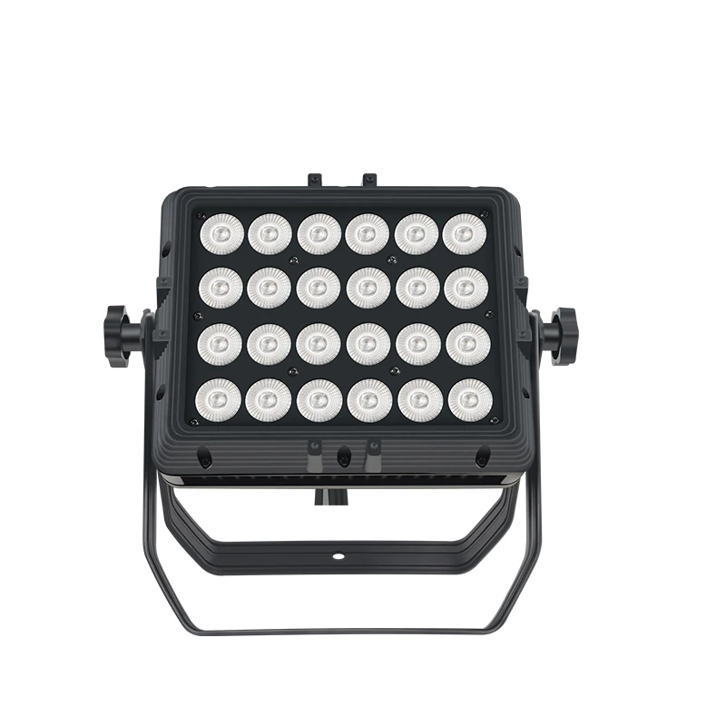 24 x 18 W RGBWA UV 6-in-1 wasserdichtes Bühnenlicht für den Außenbereich, quadratisches LED-Par-Licht, professionelle Beleuchtung für DJ-Disco-Ausrüstung