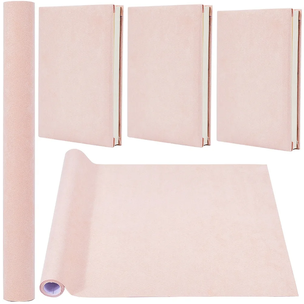 51x11.8inch Book Cloth Light Orange for Book Binding Fabric Surface Paper Backed Bookcover Books Album Scrapbooking Archival DIY