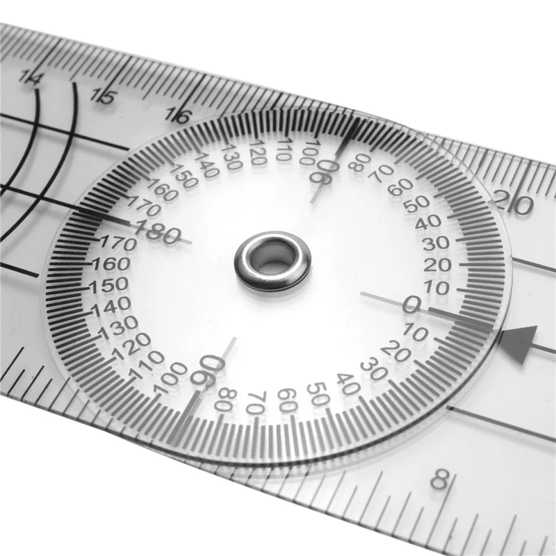 

EF-6Pcs Spinal Ruler Spinal Finger Goniometer Protractors Multi-Ruler Angle 180/360 Degree Measuring Tool