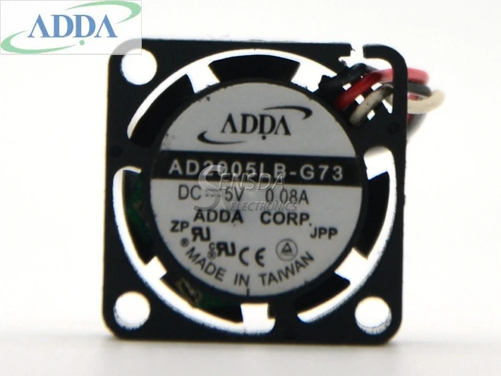 

FOR ADDA AD2005LB-G73 20x20x10mm 2cm 20mm DC5V 0.08A Server Cooling Fan Server 3-wire