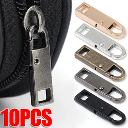 10/1Pcs Universal Metal Zipper Pull Replacement Instant Repair Kit Detachable Luggage Purses Clothing Zipper Slider Puller Tools