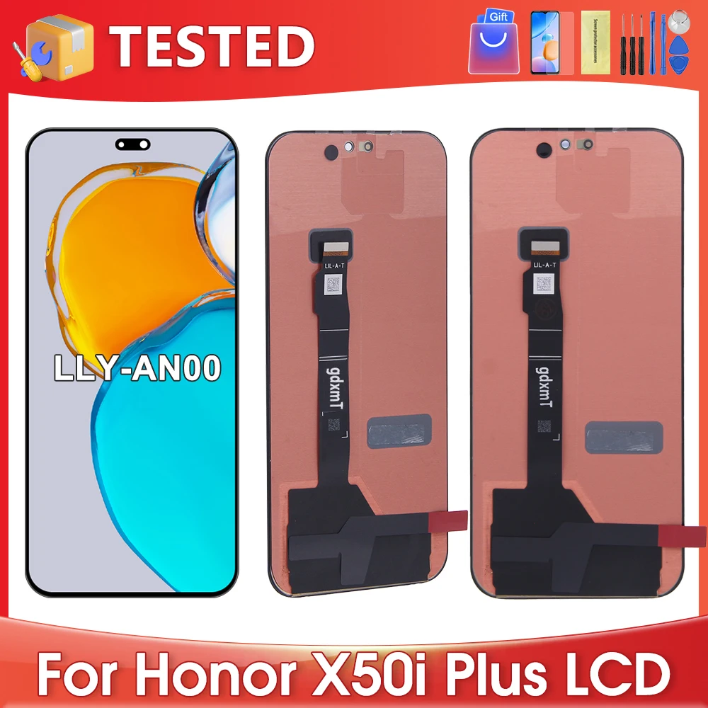 

6,7 дюйма для Honor X50i Plus для AMOLED Honor X50i + LLY-AN00, ЖК-дисплей, замена детской лампы