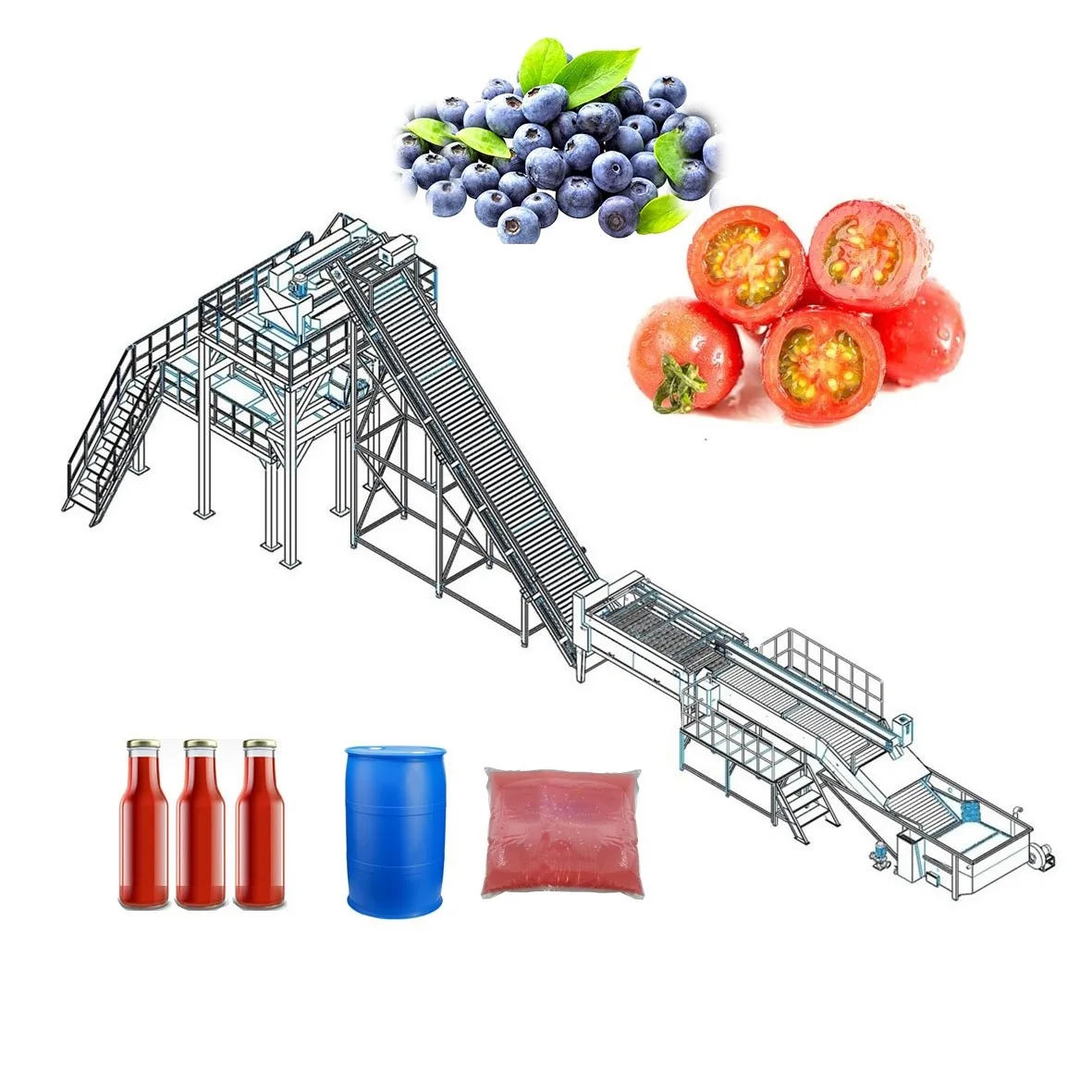 FOODLINE Beginner Fast Food Shop Tomato Pulper One Key Operation Adjustable Pulping Speed Small Business Unit