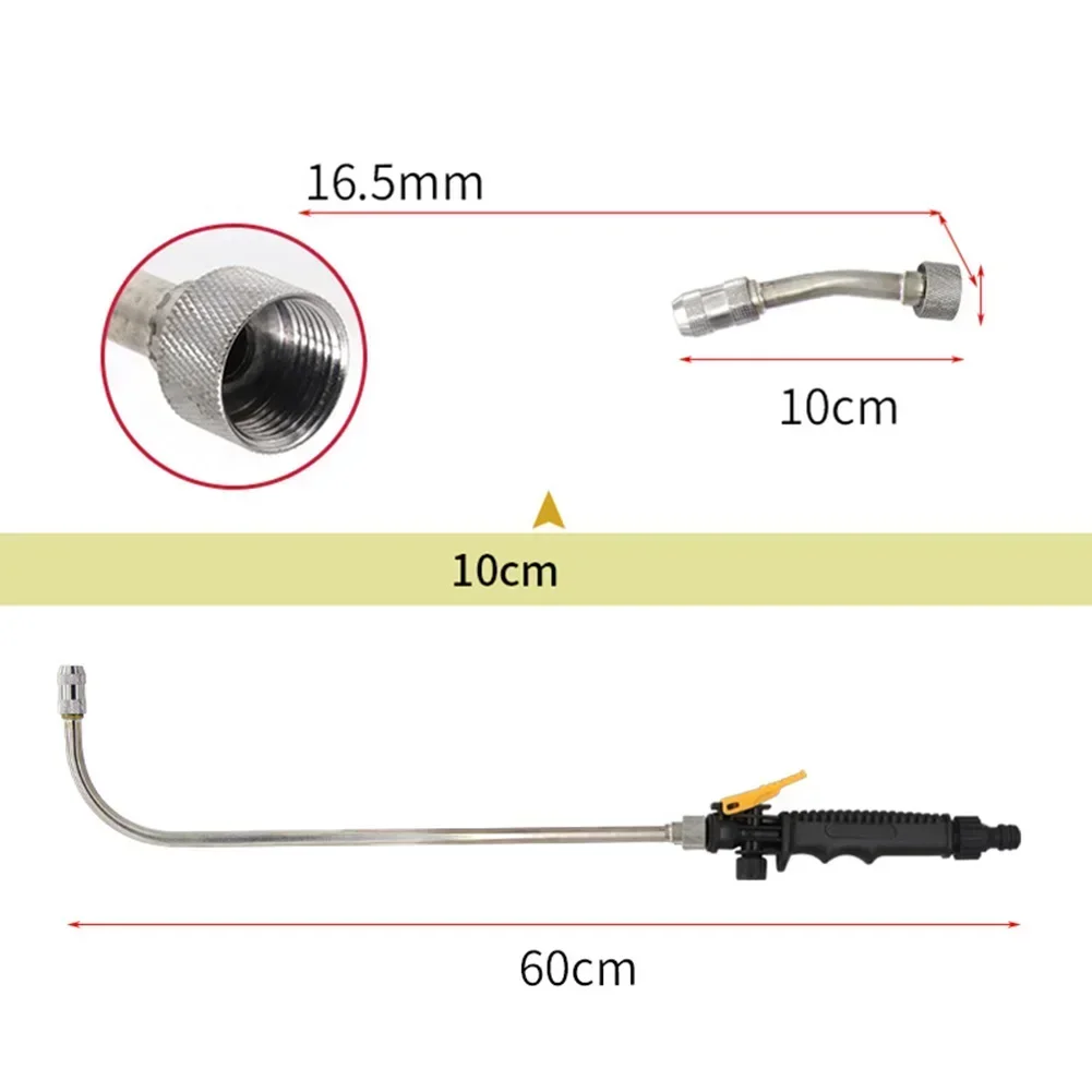 

1pc Washer Nozzle Rod 52cm Pressure Water Nozzle Sprayer Wand Long Rod Garden Hose Nozzle Household Replacement Parts