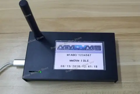 Finished Latest  MMDVM Hotspot + Raspberry pi zero W +3.2 inch LCD +Antenna + 16G SD card + metal Case P25 DMR YSF