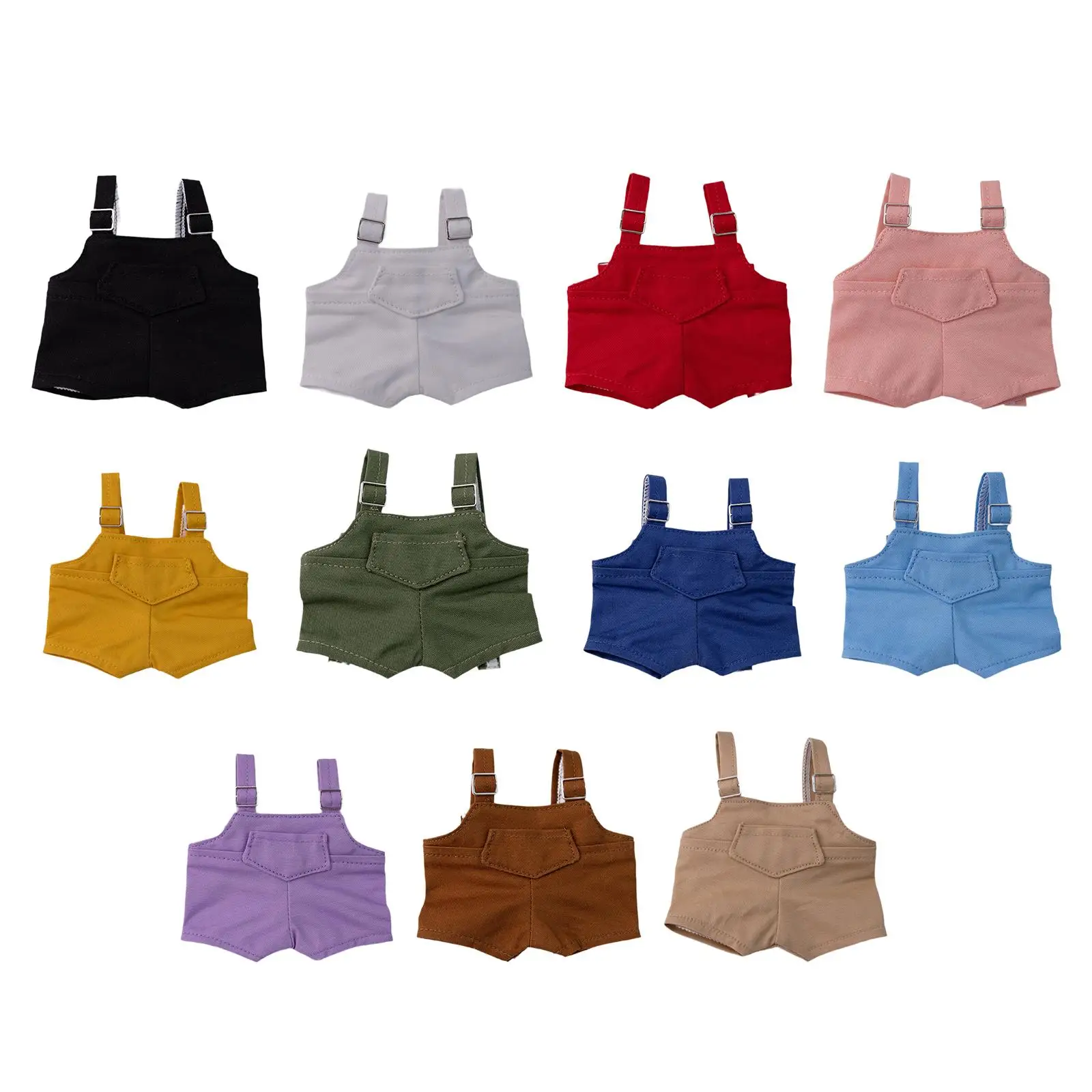 

Плюшевая кукольная одежда для кукольного комбинезона 15 см 17 см, реквизит для фотосессии, костюмы, мультяшное платье, плюшевые аксессуары для кукол, удобная мода