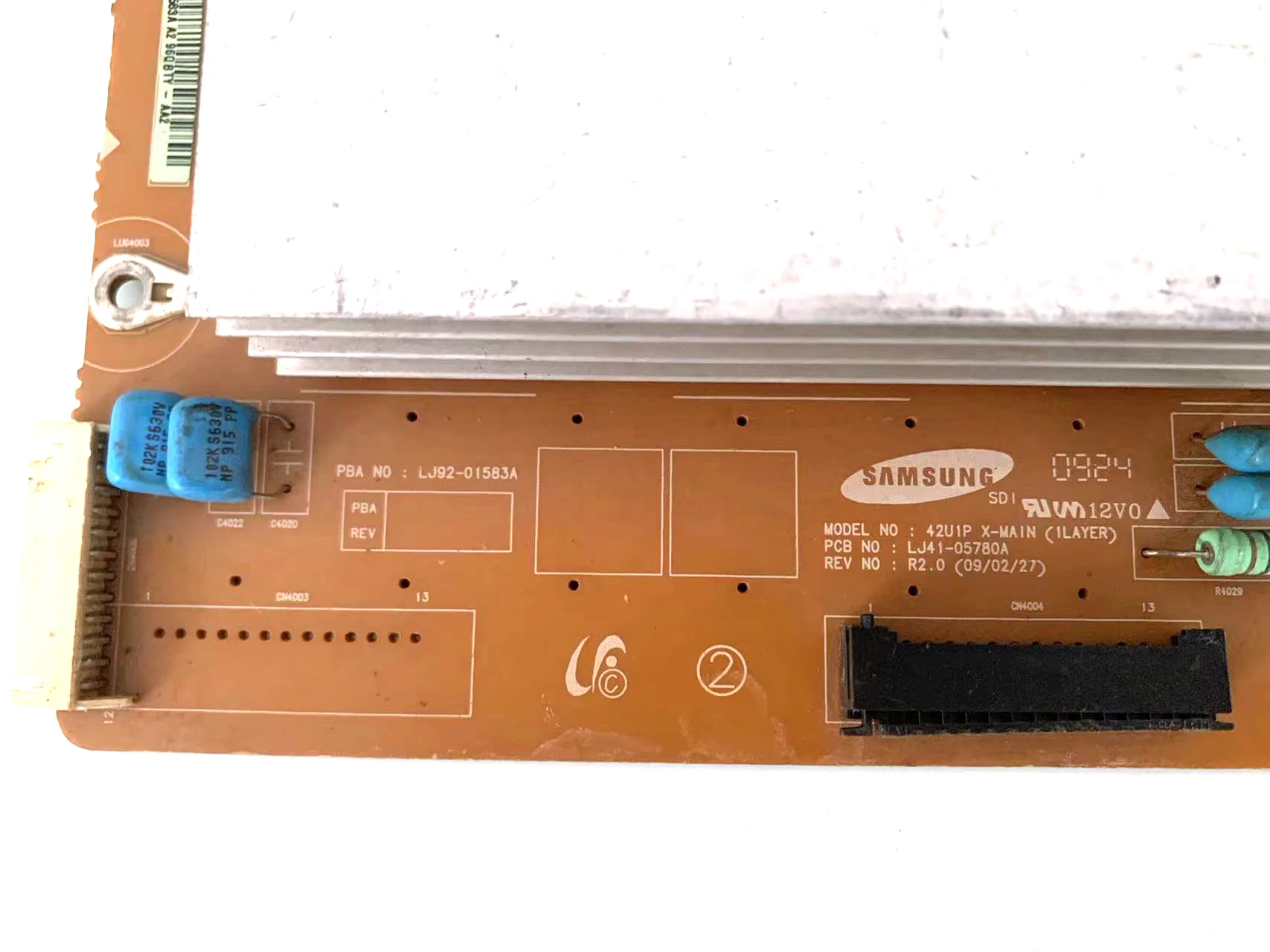 BN96-09749A LJ41-05780A LJ92-01583A Plasma Television X-Main Board is for PN42B430P2DXZA PN42B450B1DXZA PN42B430P2D PN42B450B1D