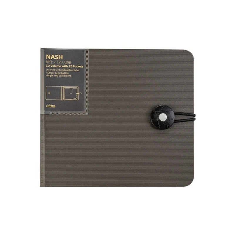 แบบพกพา 12 ชิ้นแผ่น CD-DVD ออแกไนเซอร์กรณีกล่องเก็บผู้ถือกระเป๋า Binder