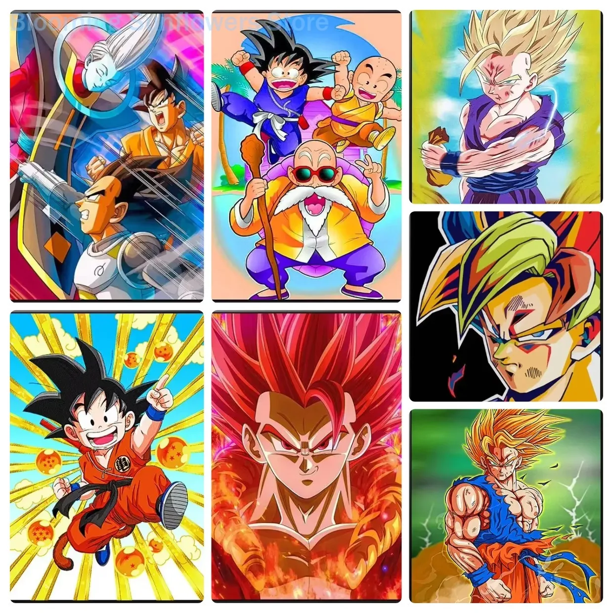 Dragon Ball Goku Anime 500 PCS Jigsaw Puzzles Challenging Family Activity Games for Gameroom Bedroom Livingroom Gift