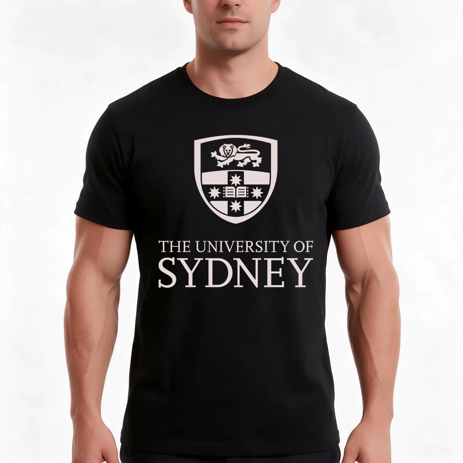 The University Of Sydney T-Shirt, Summer Casual Cotton Tee, Oversized Streetwear Tops, Vintage Graphic Print, Unisex Men Women