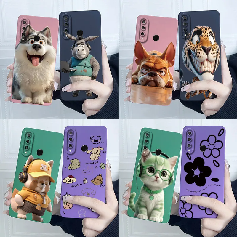 For Huawei P30 Lite Case Lovely Cat Silicone Soft TPU Case For Huawei P30 Lite Mar-LX2 Mar-LX1a Mar-LX3a Camera Protection Cover