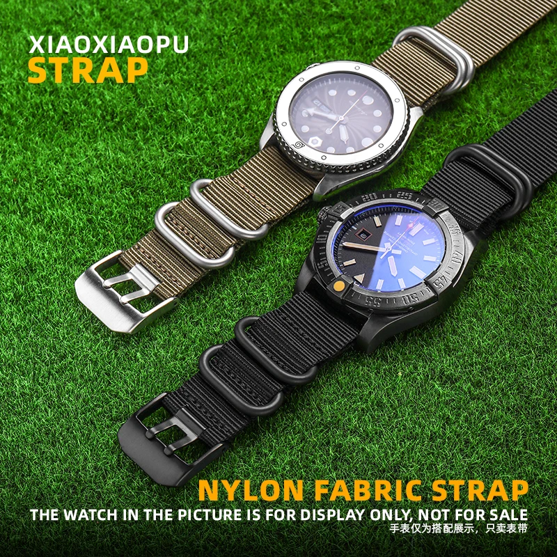 strap-de-relogio-luminox-waterproof-pulseira-desportiva-preto-verde-nylon-3051-0321-3001-22mm-23mm