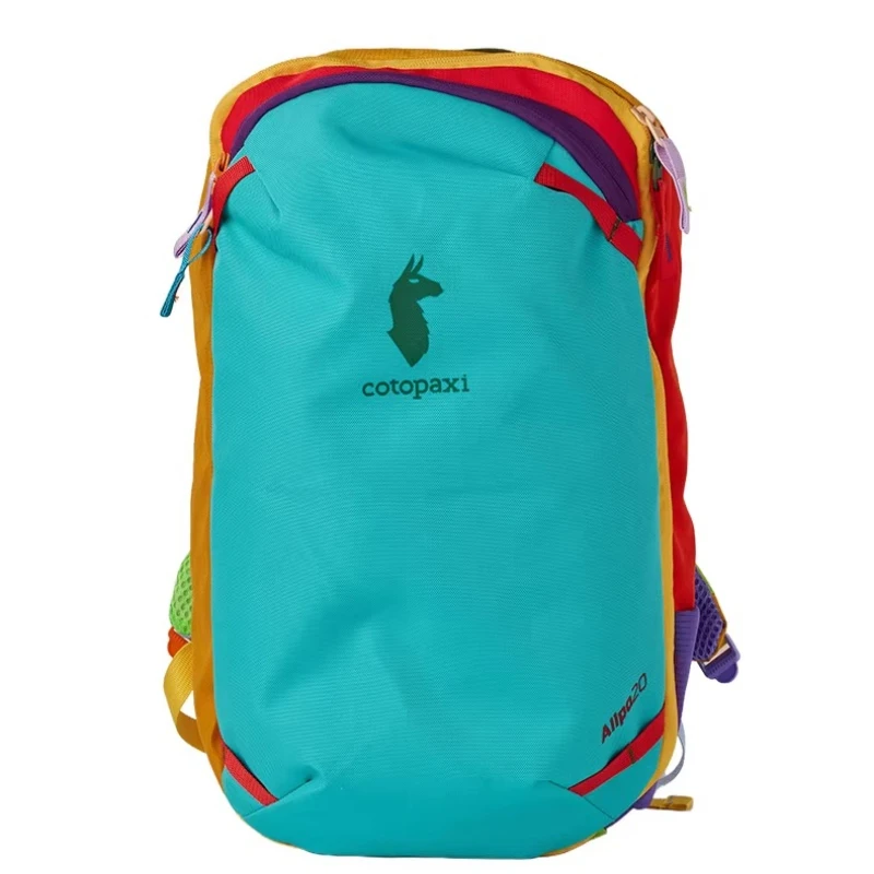 

2026 Minimalist dopamine outdoor travel bag, personalized, lightweight, colorful, casual, color blocking, waterproof backpack20L
