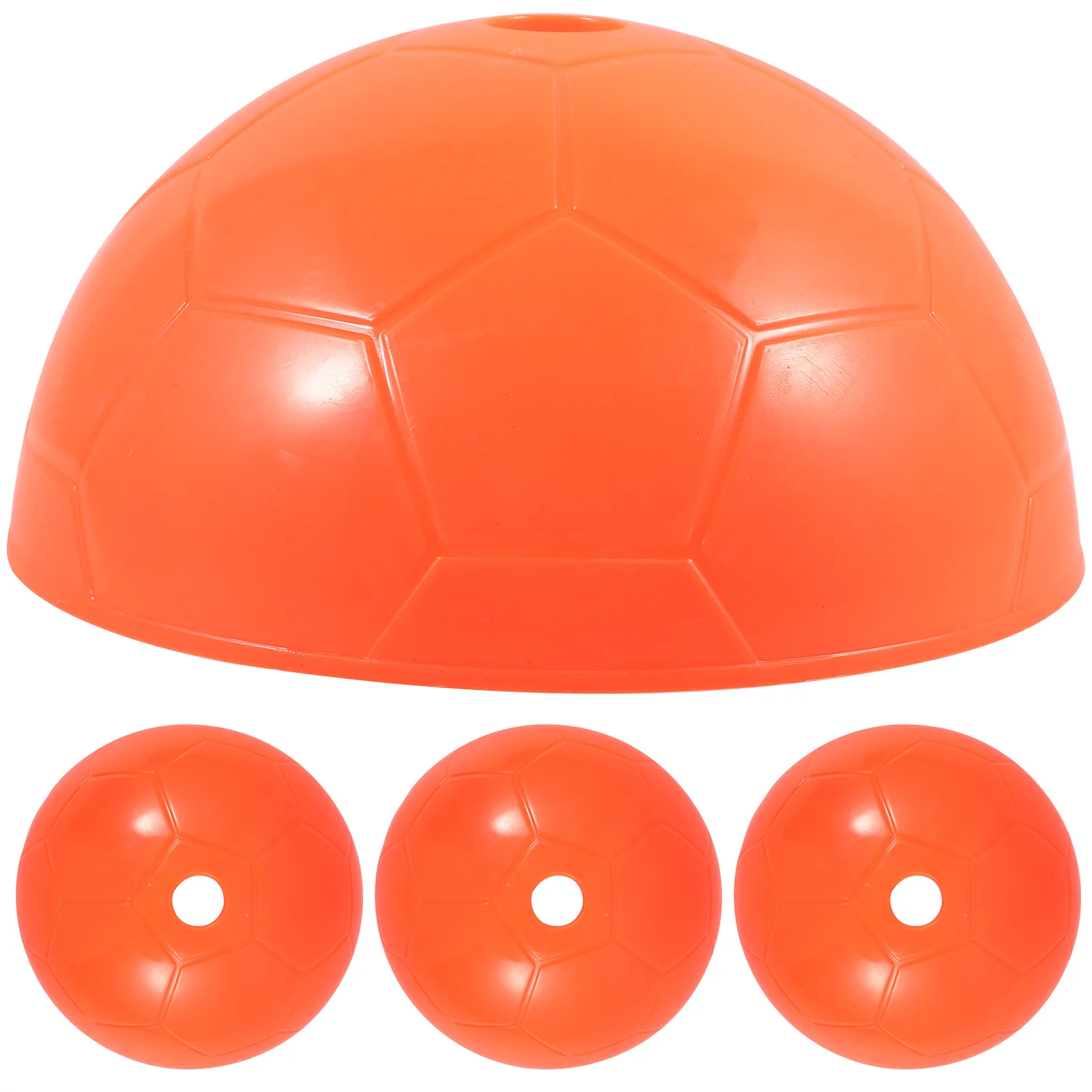 

4Pcs Soccer Training Discs Professional Football Cones Portable Agility Markers for Youth Football Basketball Practice Weather