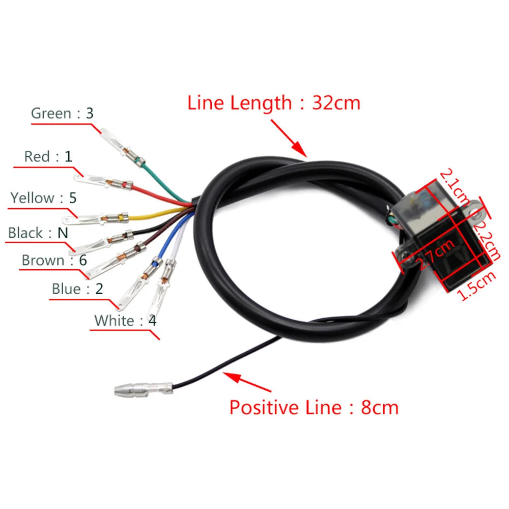 Motorcycle Gear Display Meter LED Motorcycle Gear Indicator Light N-6 Speed Shift Clutch Lever For YMH For Honda For Kawasaki