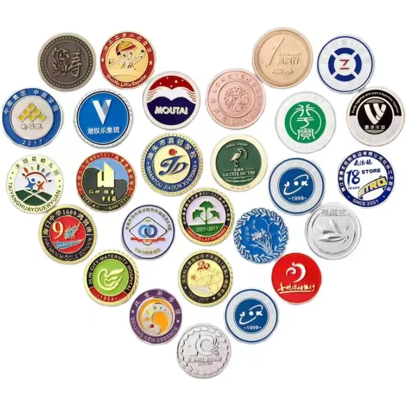 Free design of bulk electroplated metal badge needles, customized metal enamel badges