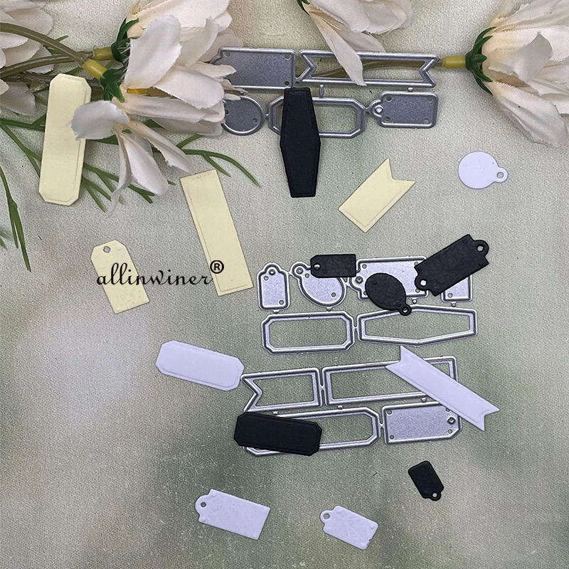 Long and short label Metal Cutting Dies Stencils Die Cut for DIY Scrapbooking Album Paper Card Embossing