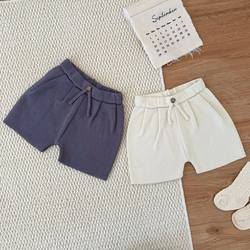 ربيع جديد 2026 0-3 سنوات طفل رضيع فتاة الفتيان الحياكة السراويل الوليد طفل الفتيان الفتيات السراويل الاطفال بلون محبوك السراويل #2