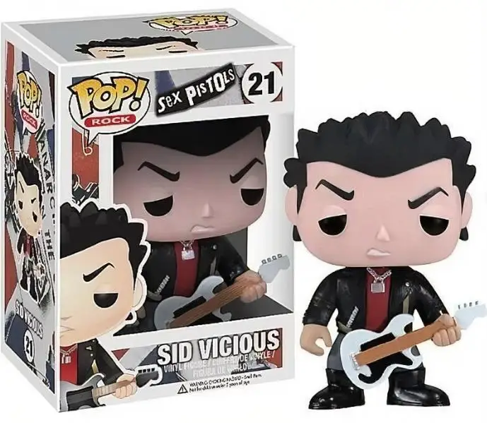 Funko pop Sex Pistols Johnny Rotten 20# Sid Vicious 21# Steve jones 32# Figures Limited Edition Collection 10cm Toys