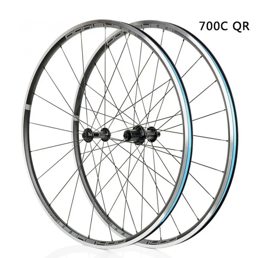 Road Bicycle 11S Wheelset KOOZER RS1400 700C Rim Brake Wheels Aluminium Alloy V Brake QR 4 Pawls Clincher 1480G