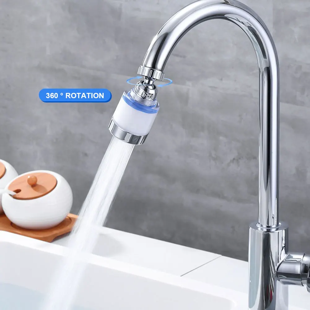 Faucet Filter Element Purifier Sprayer Head Household Purifier Water Saving Filter 360 Degree Rotating Splash Filters