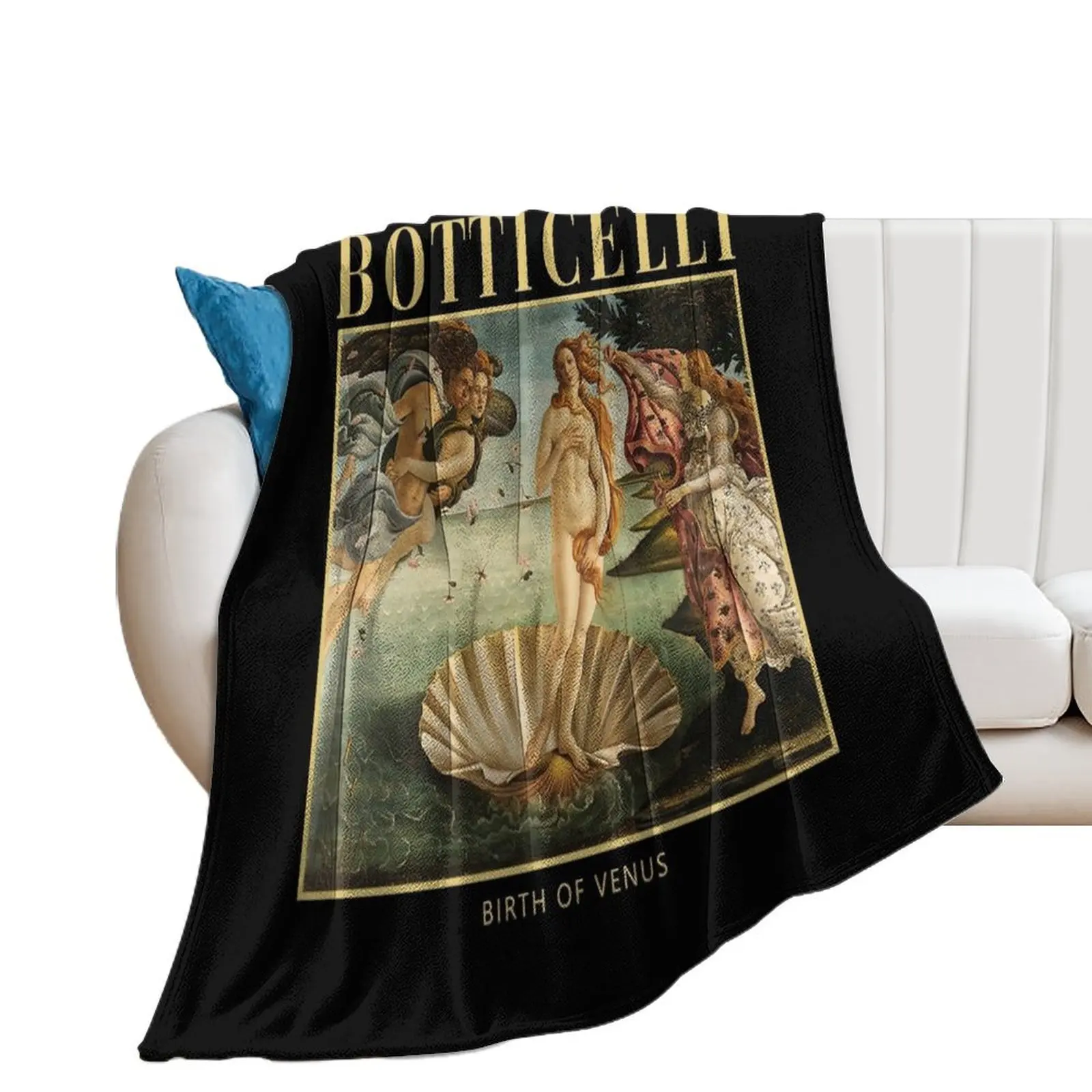 Birth of Venus Throw Blanket Furry Loose Summer Beddings Luxury Designer Blankets