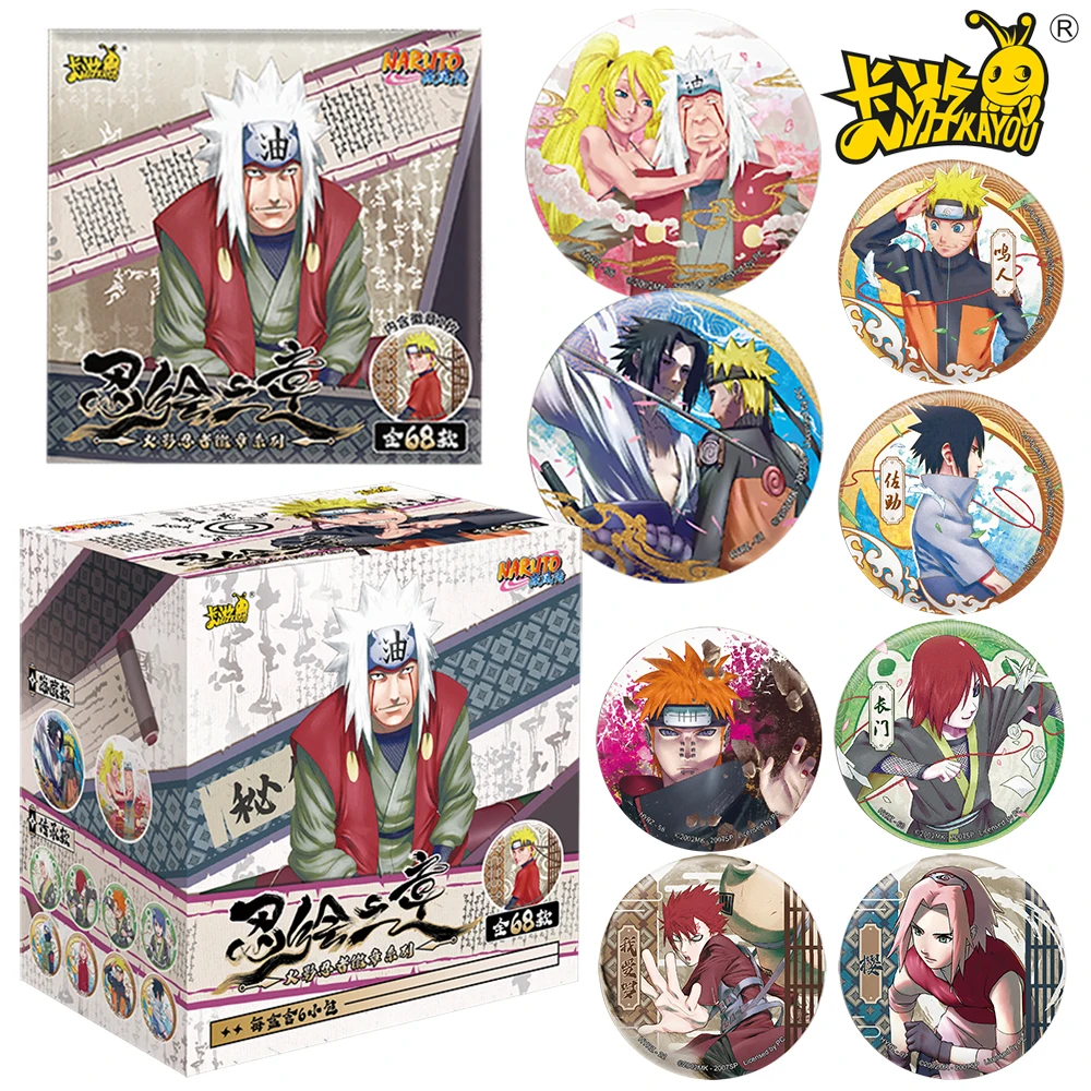 

Новый натуральный Kayou Naruto, классический японский фэнтезийный аниме, забавные аксессуары, круглый значок-сюрприз, подарки на день рождения, игрушки для друзей