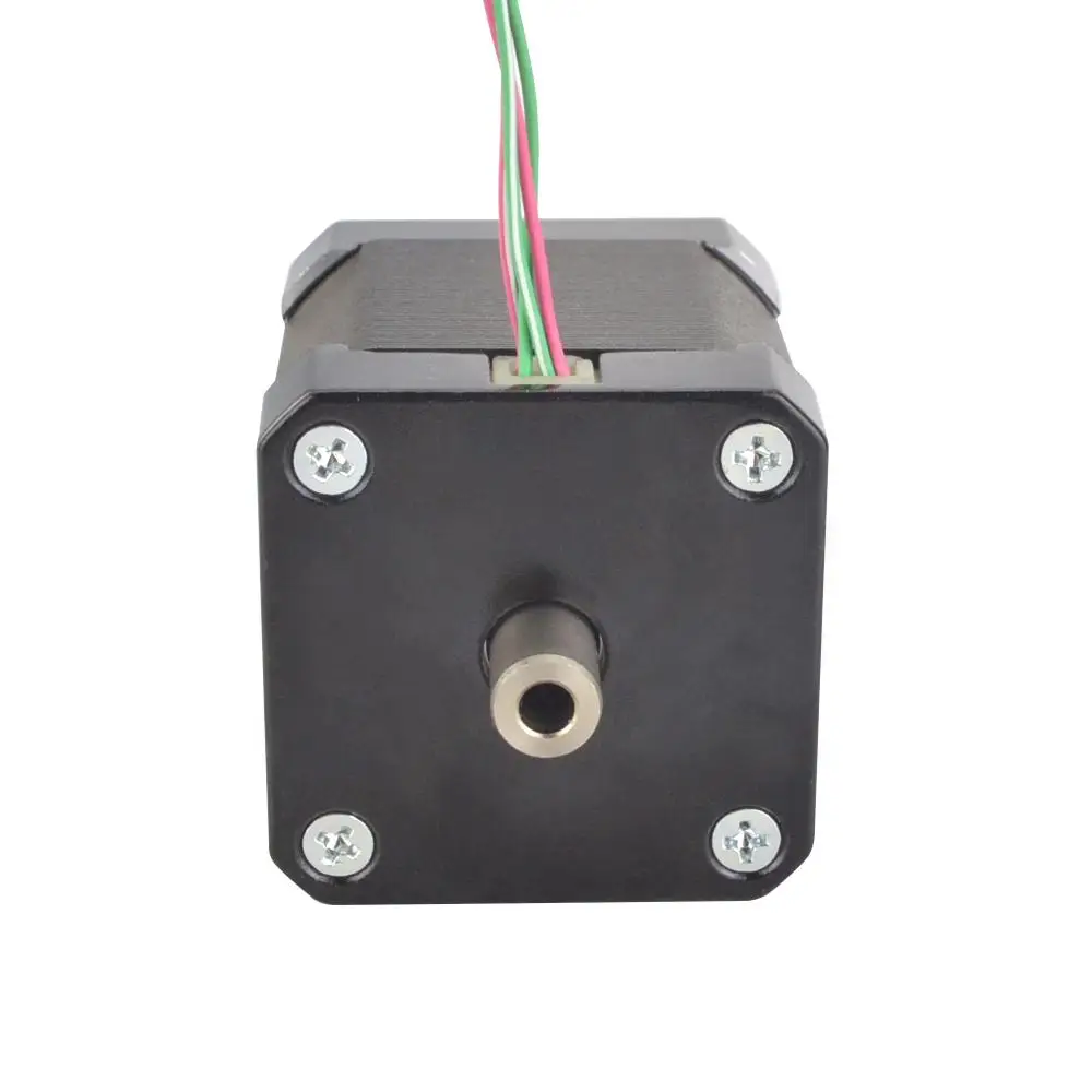Nema 17 Hollow Shaft Stepper Motor 48mm Bipolar 0.36Nm(42.49oz.in) 1.5A 42 Motor 4-lead for DIY CNC 3D Printer