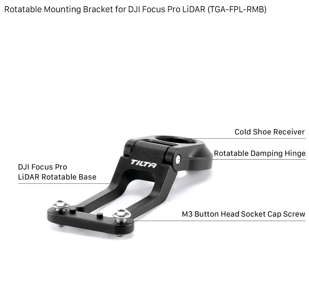 TILTA TGA-FP-EK / TGA-FPL-RMB /TGA-FPG-THA Top Handle Adapter Rotatable Mounting Bracket Expansion Accessories for Hand Grip