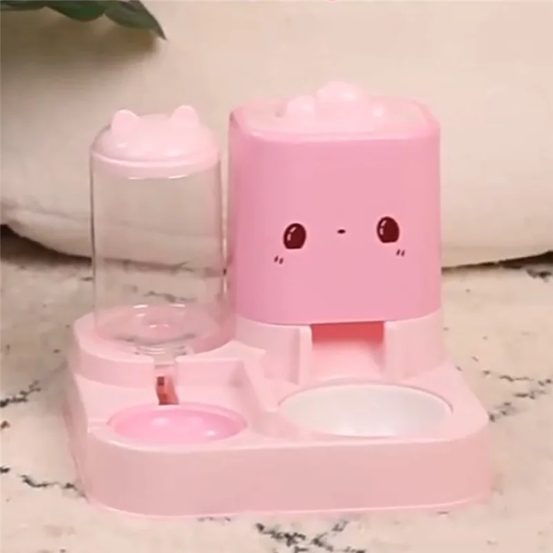 MOPHE-Pet Feeder And Water Dispenser,2-In-1 Dog Cat, Small Animal Food And Water Dispenser, Pet Bowl