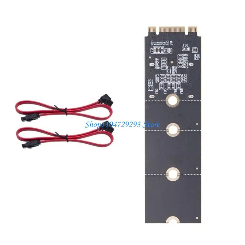 Y2GD 2 puertos a M.2 NVME PCIe M o B SSD 6GBPS Adaptador
