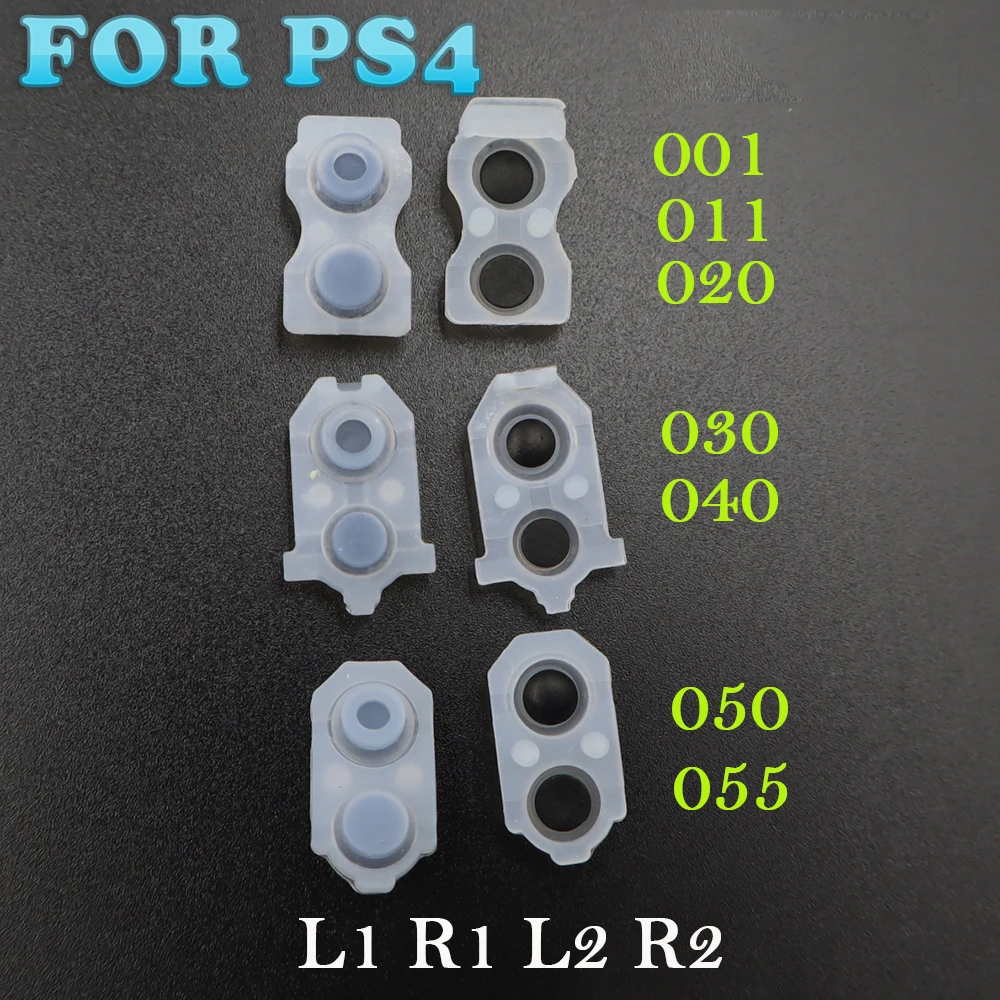 2-10pcs  L1 R1 L2 R2 Trigger Key&Home Key Rubber Silicon Conductive Button Pad For PS4 Controller JDS 001 011 020 030 040 050