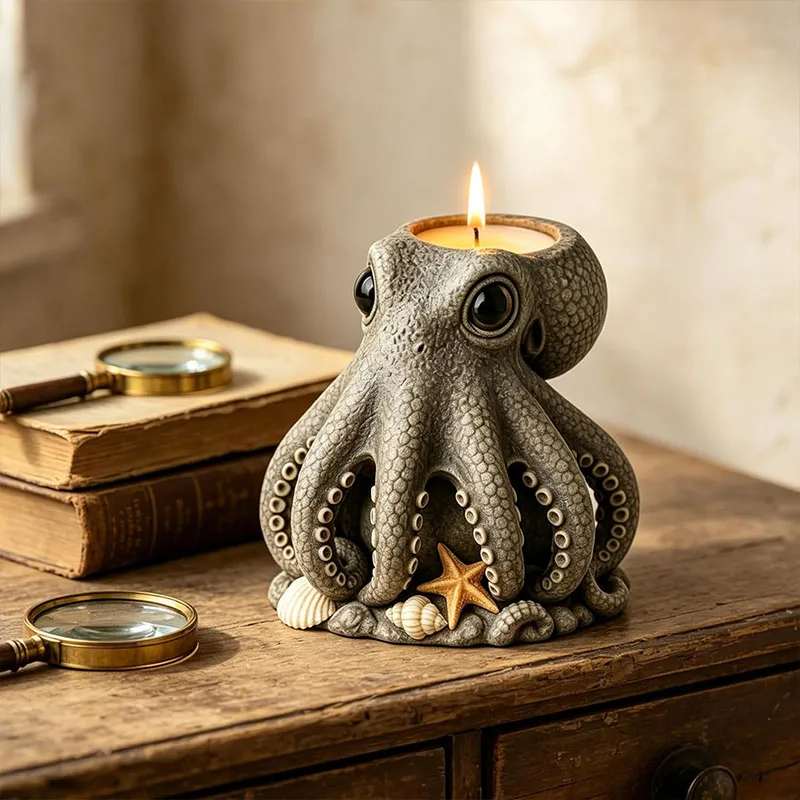 3D Bear Hamster Rhino Puppy Octopus Hippo Animal Succulent Pot Silicone Mold DIY Pen Holder Candle Holder Craft Mould Home Decor