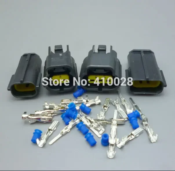 10sets=5sets 2pin+5sets 3pin 1.8mm male female water temperature sensor connector plug for toyota