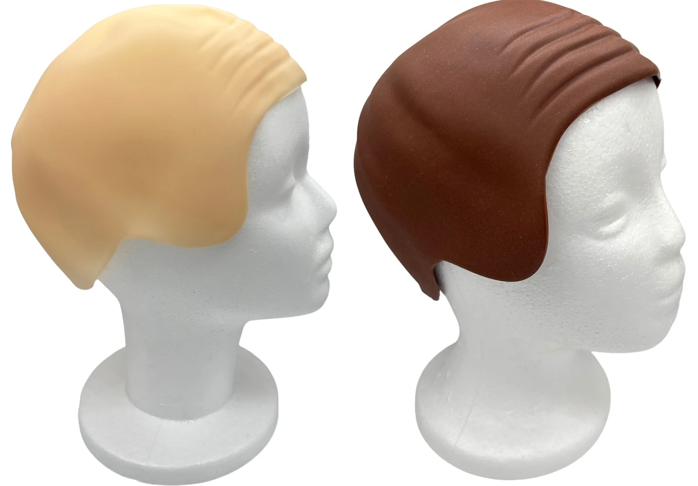 Syhood Halloween Bald Cap Makeup اللاتكس BaldHead شعر مستعار قبعات أصلع قبعة تأثيري حلي للبالغين