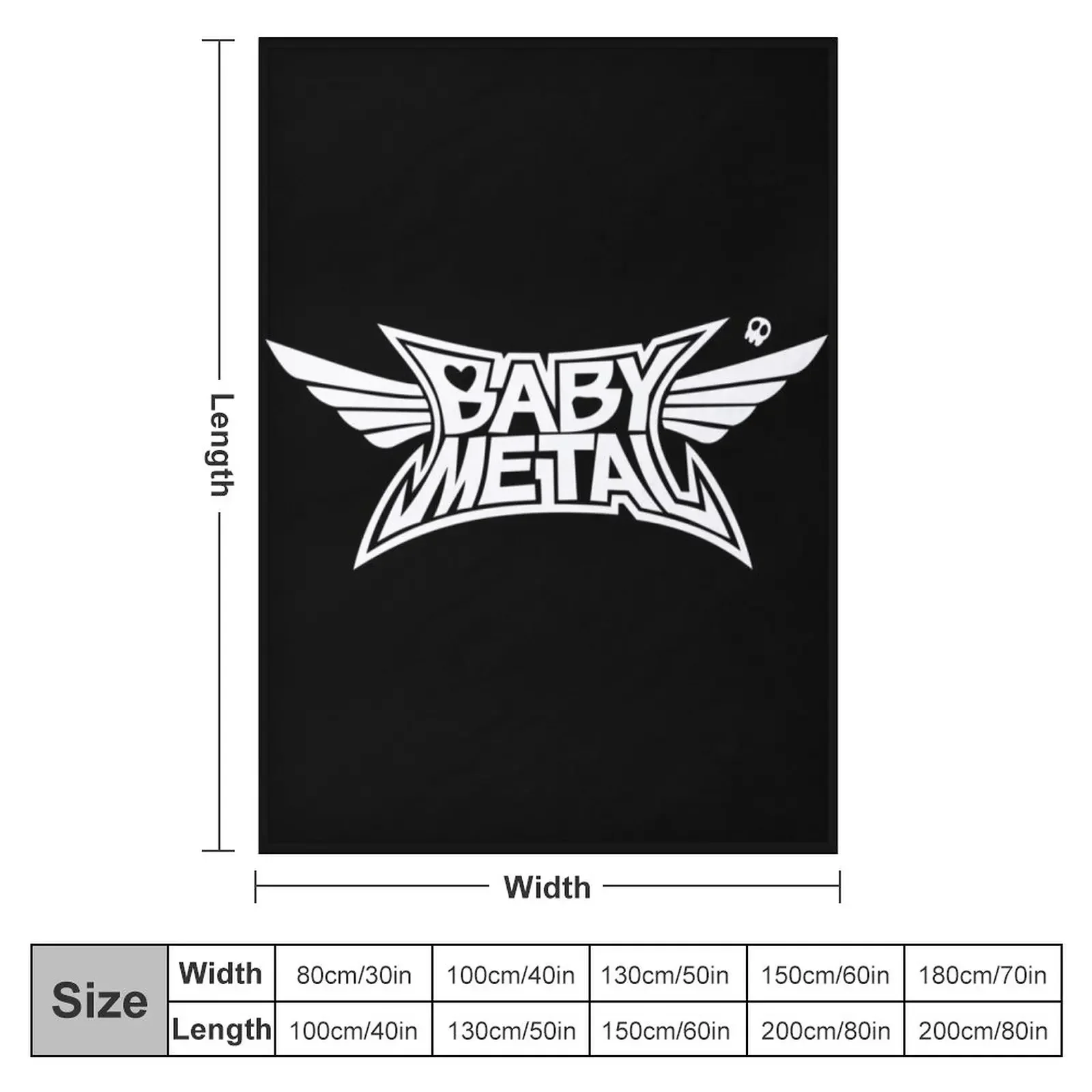 Babymetal is a Japanese kawaii metal band. Throw Blanket Heavy Blanket Polar blanket Sofa Quilt