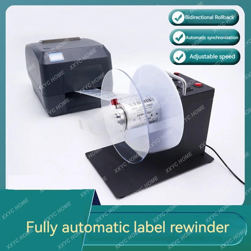 Label Rewinder Automatic Self-Adhesive Tag Label Reclaimer Washing Label Water Washing Mark One-Way Two-Way Rewinding Tools