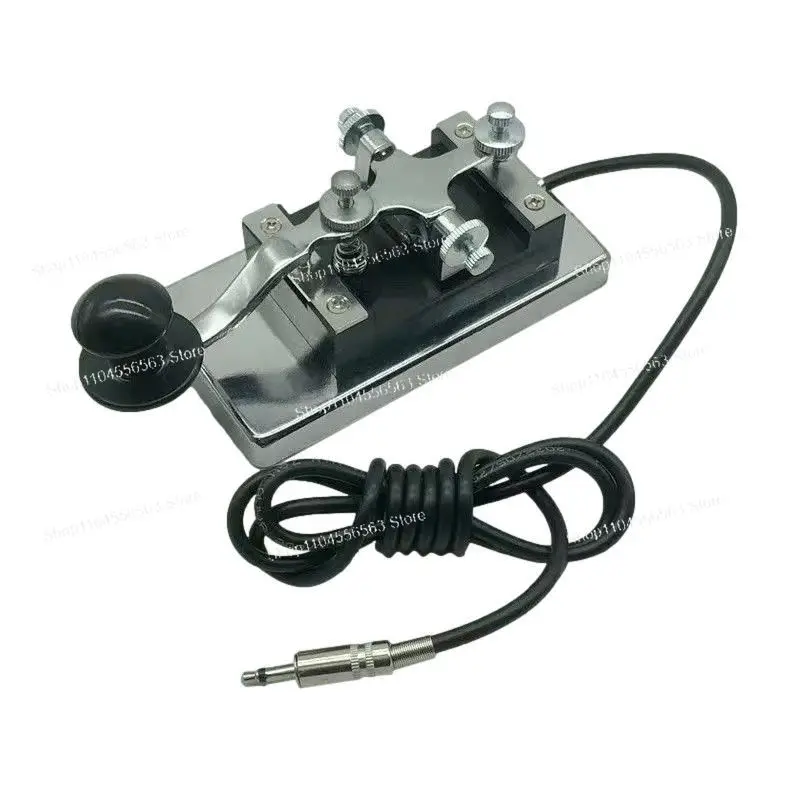 K4 Heavy Duty CW Key, 6.5mm Plug Morse Code Paddle for Shortwave Operation