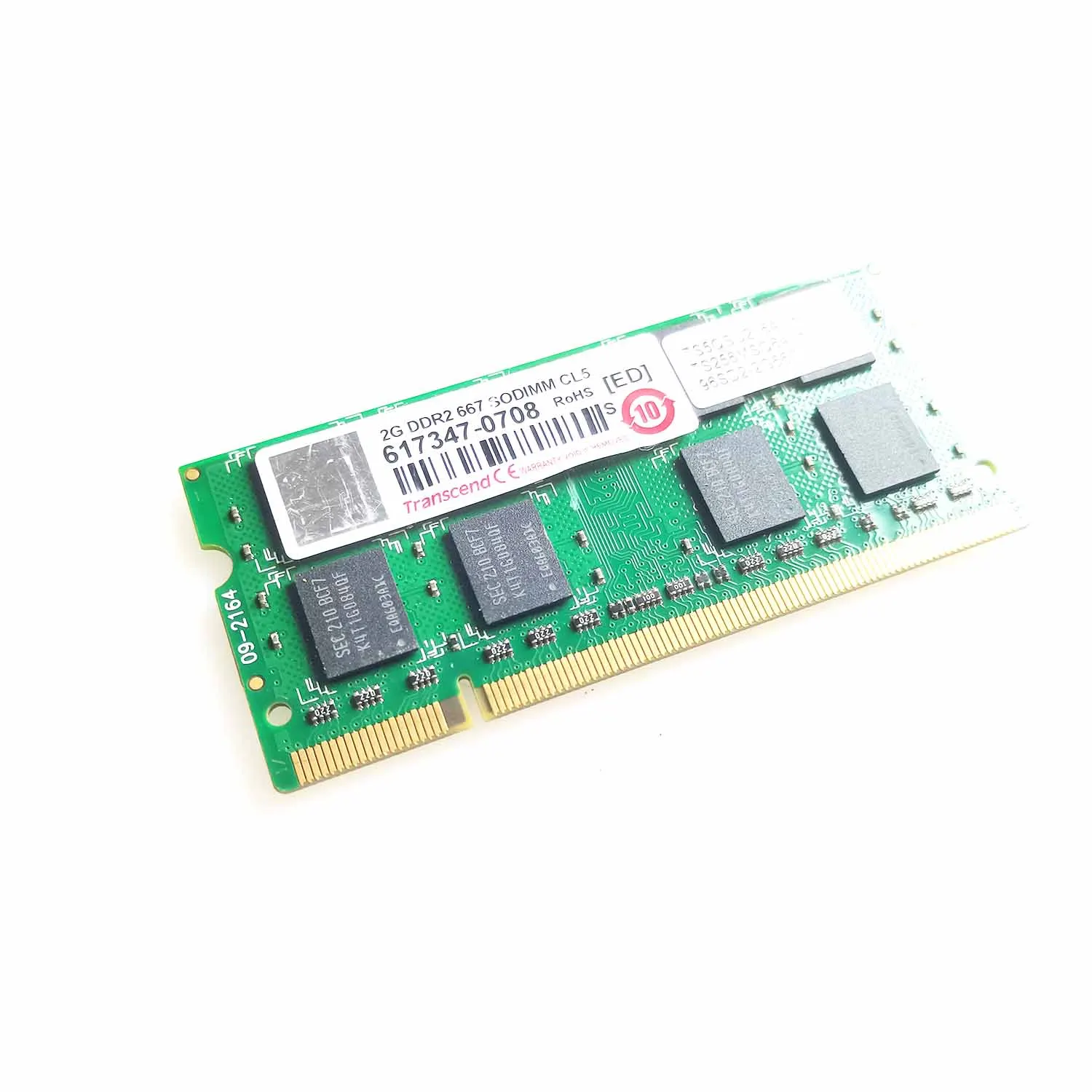 TS5QSU21640-6S 유리 컨트롤패널 터치패드, 617347-0708 2G DDR2 667 SODIMM CL5