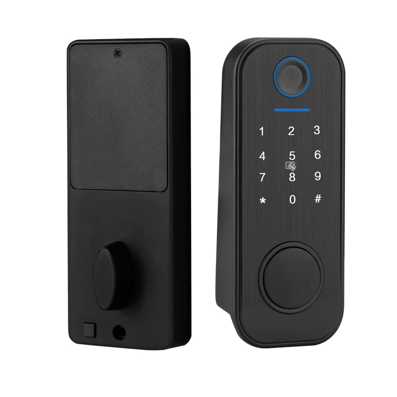 Senleean WiFi Tuya app Remote Control biometric fingerprint digital Smart password code Deadbolt door lock for Office