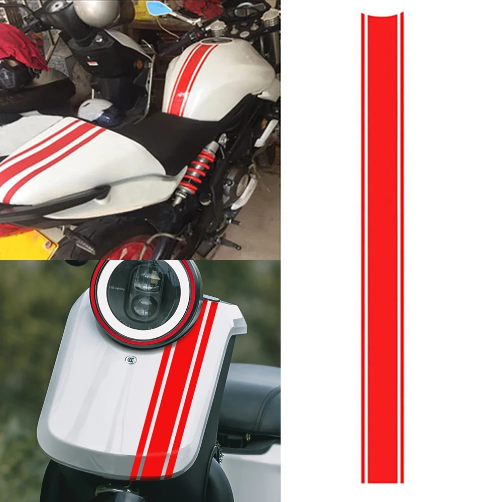 

50cm Motorcycle Stickers Car Motorcycle DIY Fuel Tank Cover Reflective Stickers Waterproof for Racing Motorcycle Accessories