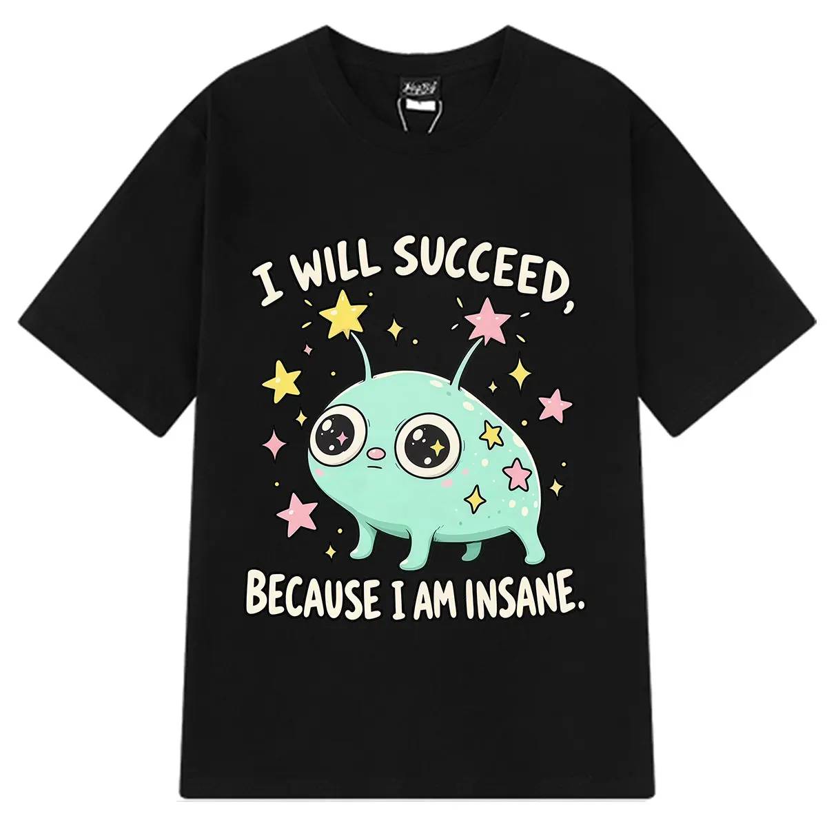 I Will Succeed Believe T Am Insane Funny Meme Tees Men Women Fashion T Shirts Summer Short-sleeved Cotton Casual Loose  T-shirts