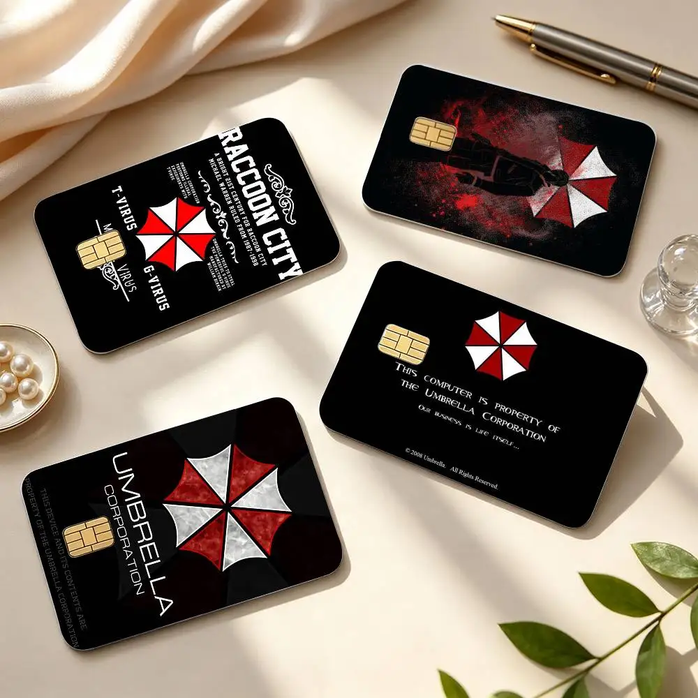 Game R-Resident E-Evil  HD Credit Card Stickers Game Card Decal Small Chip Waterproof Sticker Gift Decor