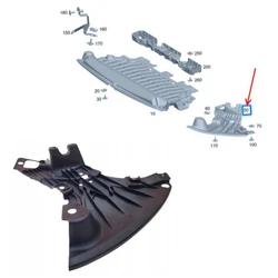 Front bumper lower protective plate A2065202300 A2065202400 For Mercedes Benz C-Class W206 2021-2024 C300 C200