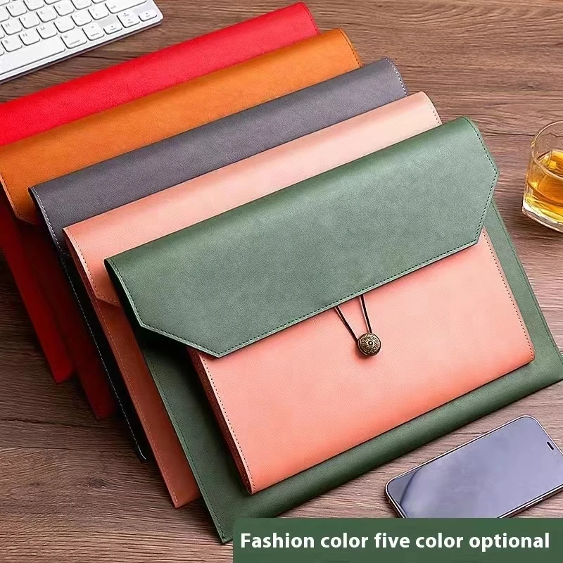 

Leather file bag, A4 paper file bag, folder bag, information, business document bag, receipt storage bag