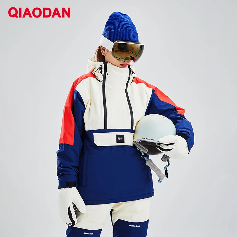 QIAODAN 2023 Snowboarding Pants For Women Ski Pants Outdoor High Quality Windproof Waterproof Warm Snow Trousers XYK42215409R