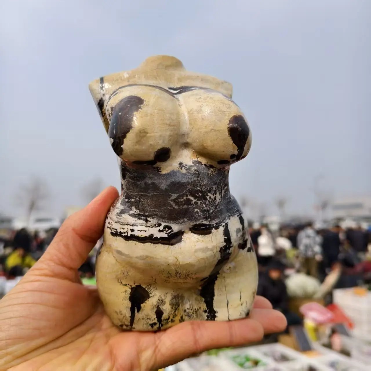 

Натуральный китайский художественный камень, полированная женская фигурка из кварцевого кристалла, минеральный камень для духовных практик