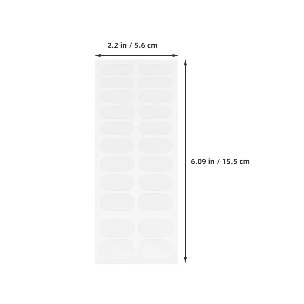 4 Sheets Transparent Nail Polish Strips Self Adhesive Stickers DIY Manicure Protector No Top Coat Needed Easy Removal