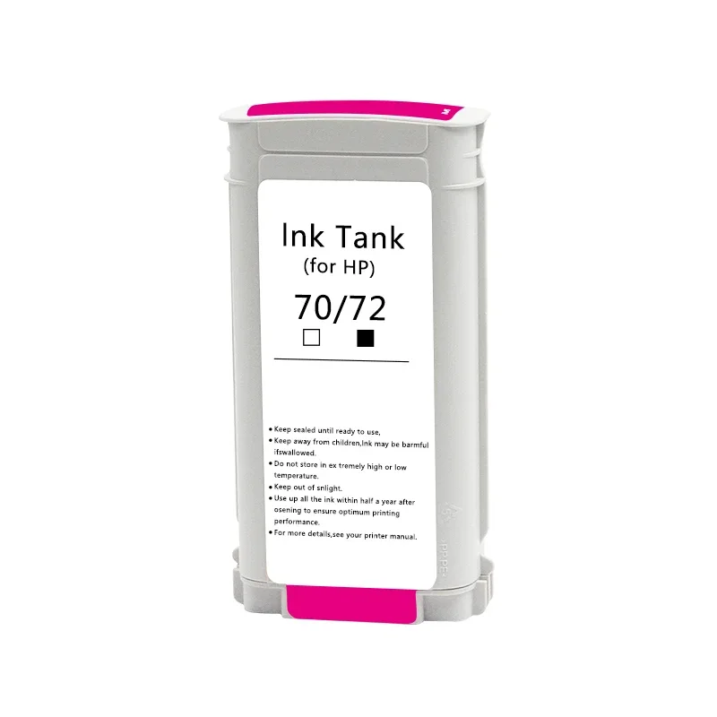For HP 72 Compatible Ink Cartridge  For HP DesignJet T770 T790 T1120 T1200 T1300 T620 T610 T1100 T2300 Printer Dye Ink 130ML