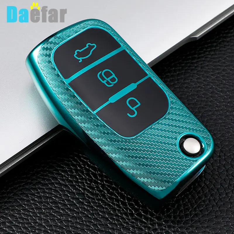 For Ford Focus 2 3 MK3 Mk4 Fiesta Mk8 MK3 MK7 Puma Mondeo Mk5 Mk4 Explorer Ecosport Kuga C MAX Bronco Mustang Car Key Case Cover